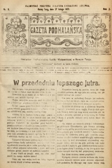 Gazeta Podhalańska. 1921, nr 9