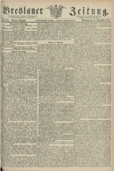 Breslauer Zeitung. Jg.59, Nr. 435 (18 September 1878) - Morgen-Ausgabe + dod.
