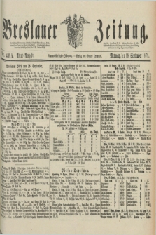 Breslauer Zeitung. Jg.59, Nr. 436 A (18 September 1878) - Abend-Ausgabe