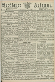 Breslauer Zeitung. Jg.59, Nr. 441 (21 September 1878) - Morgen-Ausgabe + dod.