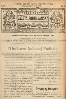 Gazeta Podhalańska. 1921, nr 10