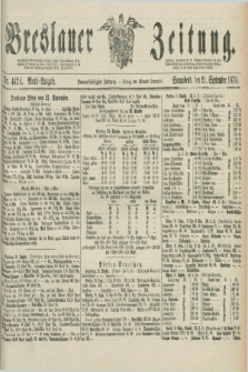 Breslauer Zeitung. Jg.59, Nr. 442 A (21 September 1878) - Abend-Ausgabe