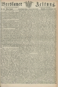 Breslauer Zeitung. Jg.59, Nr. 454 (28 September 1878) - Mittag-Ausgabe