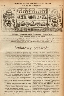 Gazeta Podhalańska. 1921, nr 16