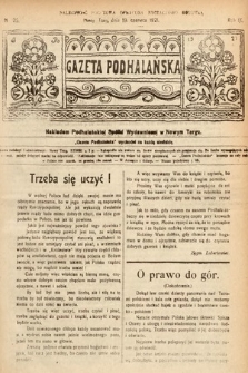 Gazeta Podhalańska. 1921, nr 25