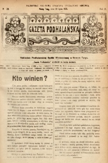 Gazeta Podhalańska. 1921, nr 28