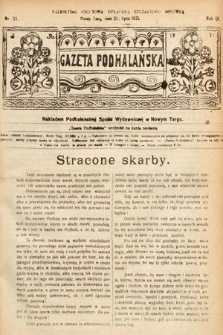 Gazeta Podhalańska. 1921, nr 31