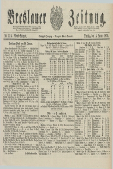 Breslauer Zeitung. Jg.60, Nr. 22 A (14 Januar 1879) - Abend-Ausgabe