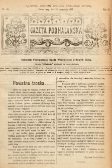 Gazeta Podhalańska. 1921, nr 38