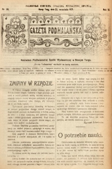 Gazeta Podhalańska. 1921, nr 39