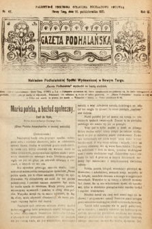 Gazeta Podhalańska. 1921, nr 42