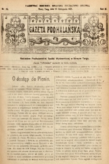 Gazeta Podhalańska. 1921, nr 46