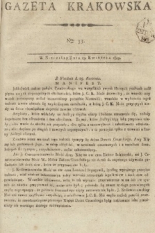 Gazeta Krakowska. 1809, nr 33