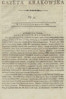 Gazeta Krakowska. 1809, nr 34