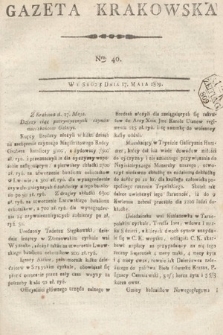 Gazeta Krakowska. 1809, nr 40