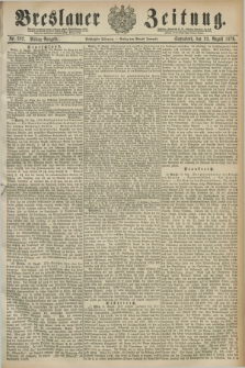 Breslauer Zeitung. Jg.60, Nr. 392 (23 August 1879) - Mittag-Ausgabe