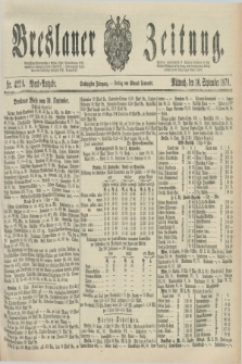 Breslauer Zeitung. Jg.60, Nr. 422 A (10 September 1879) - Abend-Ausgabe