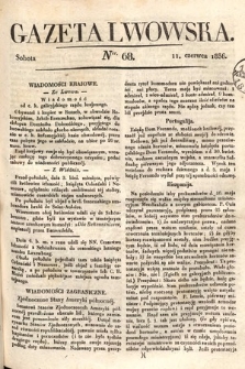 Gazeta Lwowska. 1836, nr 68