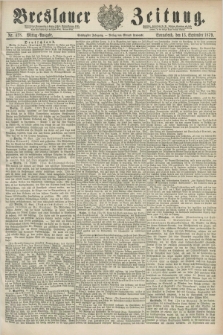 Breslauer Zeitung. Jg.60, Nr. 428 (13 September 1879) - Mittag-Ausgabe