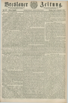 Breslauer Zeitung. Jg.60, Nr. 432 (16 September 1879) - Mittag-Ausgabe