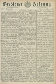 Breslauer Zeitung. Jg.60, Nr. 436 (18 September 1879) - Mittag-Ausgabe