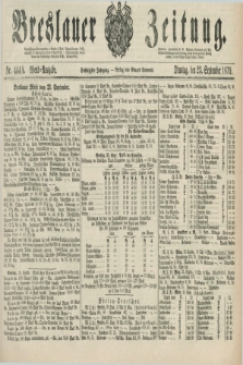 Breslauer Zeitung. Jg.60, Nr. 444 A (23 September 1879) - Abend-Ausgabe