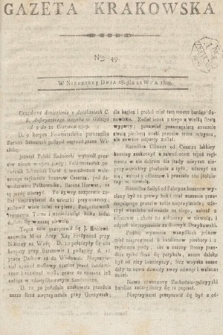 Gazeta Krakowska. 1809, nr 49