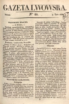 Gazeta Lwowska. 1836, nr 80