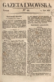 Gazeta Lwowska. 1836, nr 82