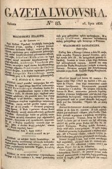 Gazeta Lwowska. 1836, nr 83