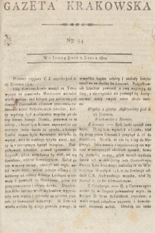 Gazeta Krakowska. 1809, nr 54