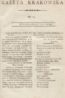 Gazeta Krakowska. 1809, nr 63