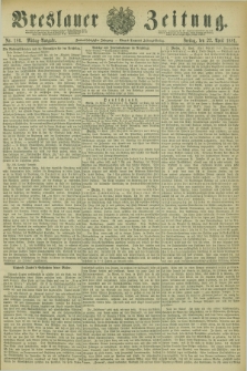 Breslauer Zeitung. Jg.62, Nr. 186 (22 April 1881) - Mittag-Ausgabe