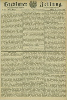 Breslauer Zeitung. Jg.62, Nr. 365 (9 August 1881) - Morgen-Ausgabe + dod.