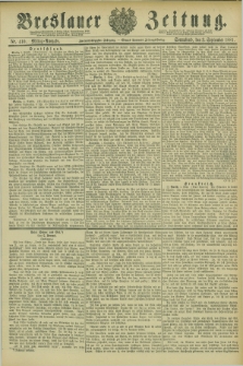 Breslauer Zeitung. Jg.62, Nr. 410 (3 September 1881) - Mittag-Ausgabe