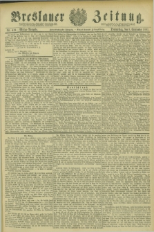 Breslauer Zeitung. Jg.62, Nr. 418 (8 September 1881) - Mittag-Ausgabe