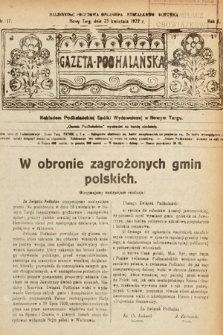 Gazeta Podhalańska. 1922, nr 17