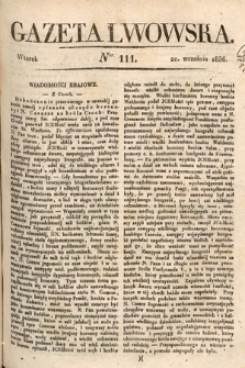 Gazeta Lwowska. 1836, nr 111