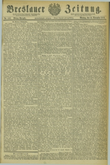 Breslauer Zeitung. Jg.62, Nr. 532 (14 November 1881) - Mittag-Ausgabe