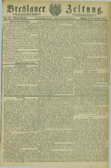 Breslauer Zeitung. Jg.62, Nr. 543 (20 November 1881) - Morgen-Ausgabe + dod.
