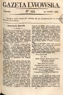 Gazeta Lwowska. 1836, nr 115
