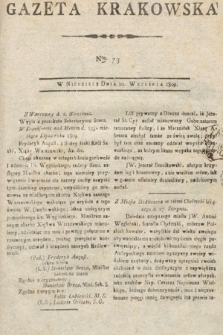 Gazeta Krakowska. 1809, nr 73