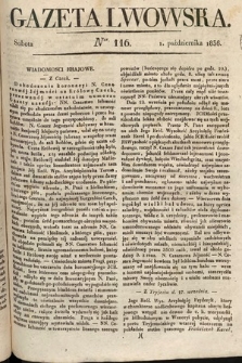 Gazeta Lwowska. 1836, nr 116