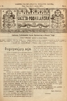 Gazeta Podhalańska. 1922, nr 23