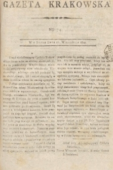 Gazeta Krakowska. 1809, nr 74