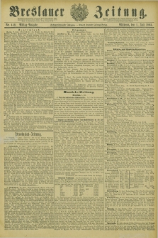 Breslauer Zeitung. Jg.66, Nr. 449 (1 Juli 1885) - Mittag-Ausgabe