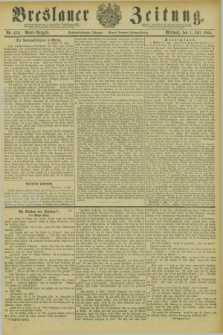 Breslauer Zeitung. Jg.66, Nr. 450 (1 Juli 1885) - Abend-Ausgabe