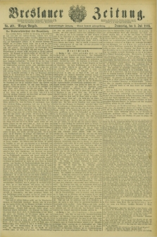 Breslauer Zeitung. Jg.66, Nr. 469 (9 Juli 1885) - Morgen-Ausgabe + dod.