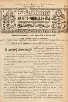 Gazeta Podhalańska. 1922, nr 26