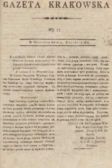 Gazeta Krakowska. 1809, nr 77